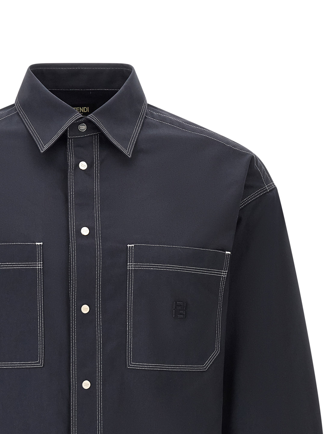 Fendi Ff Selleria Shirt and Blouse - Blue | b92a1ad720e40a2e7c52e788530286c2d5bfece2