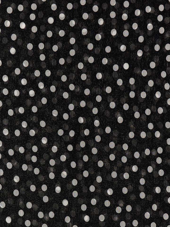 Dolce & Gabbana Polka Dot Chiffon Scarf Scarves and Foulards - White/Black | 3732bd4546ee73ff8ad59055b72aeff34b94d915