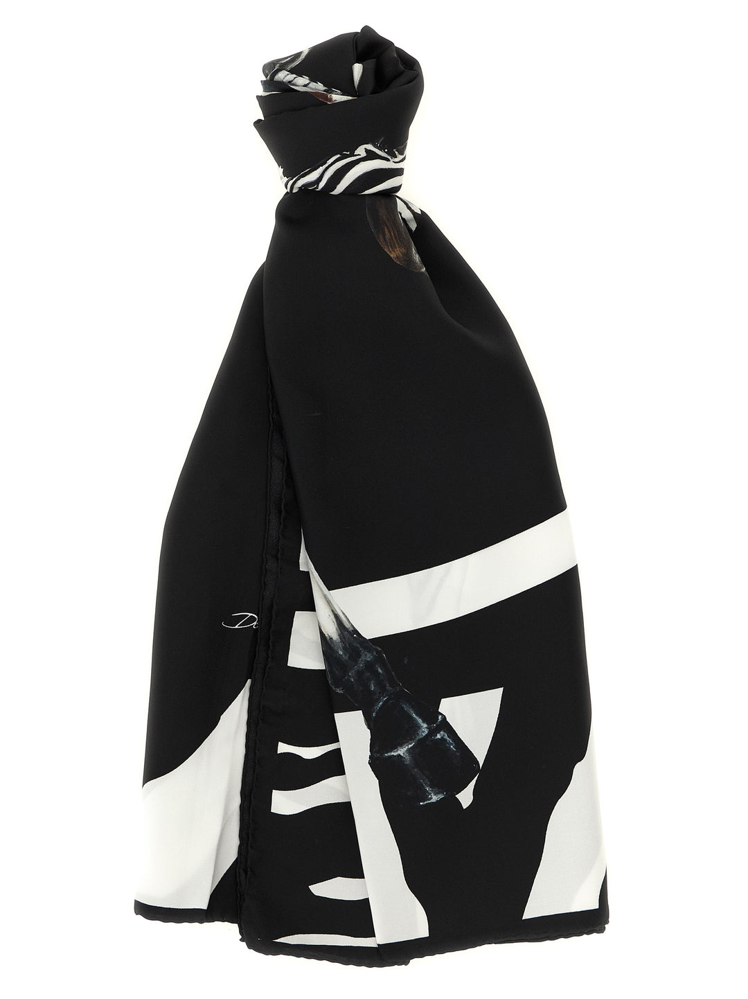 Dolce & Gabbana Zebra Print Scarf Scarves and Foulards - White/Black | d35c76bbfa2fb94a851d064919ee6fe6b7d1d54a