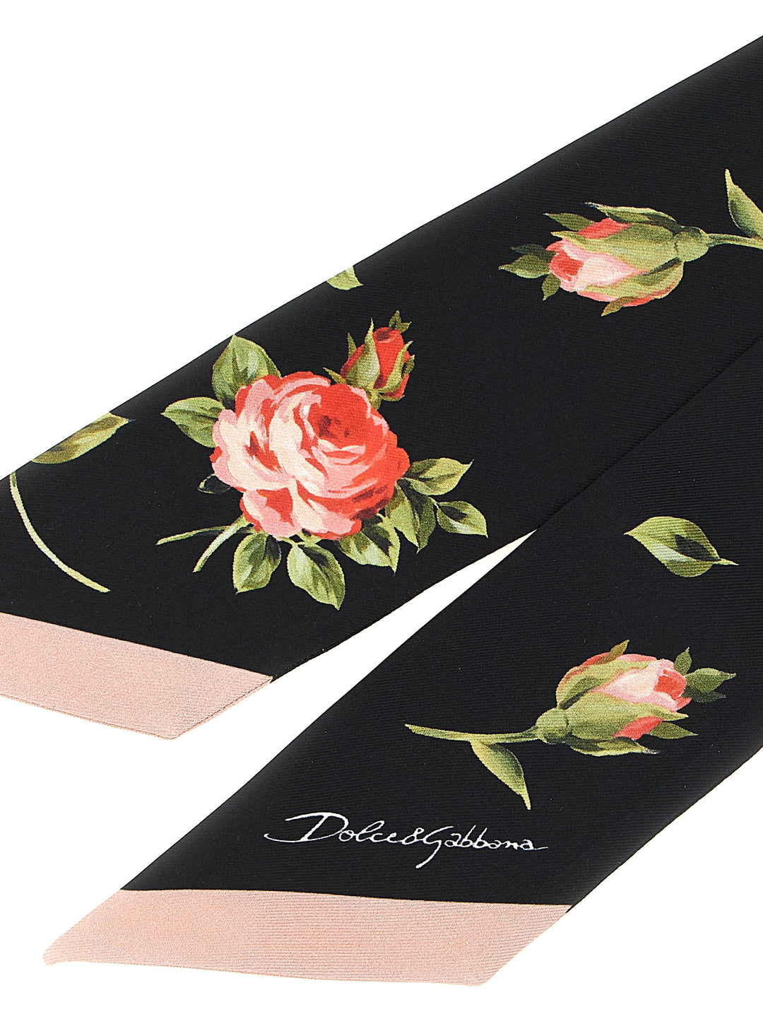 Dolce & Gabbana Bouquet Rose Scarves and Foulards - Black | 6eccf64c7255578c919e21b7ec4cb5f8a6944019