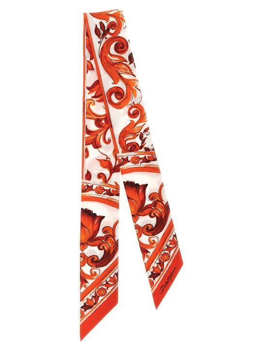 Maiolica Scarves And Foulards Orange