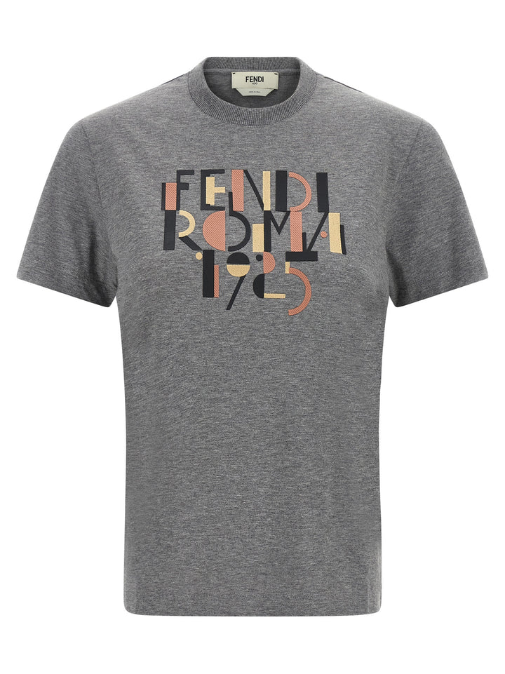 Fendi Fendi Roma 1925 T-shirt - Gray | c7059ee900c84df2047de006de7d7dfebdae8122