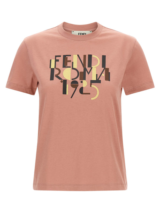 Fendi Roma 1925 T-Shirt Pink