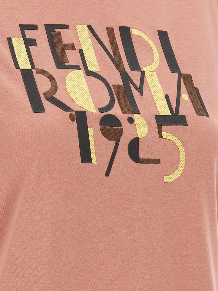 Fendi Fendi Roma 1925 T-shirt - Pink | 86c0774fc9934e13caf690d75de203e1f4a3cf95