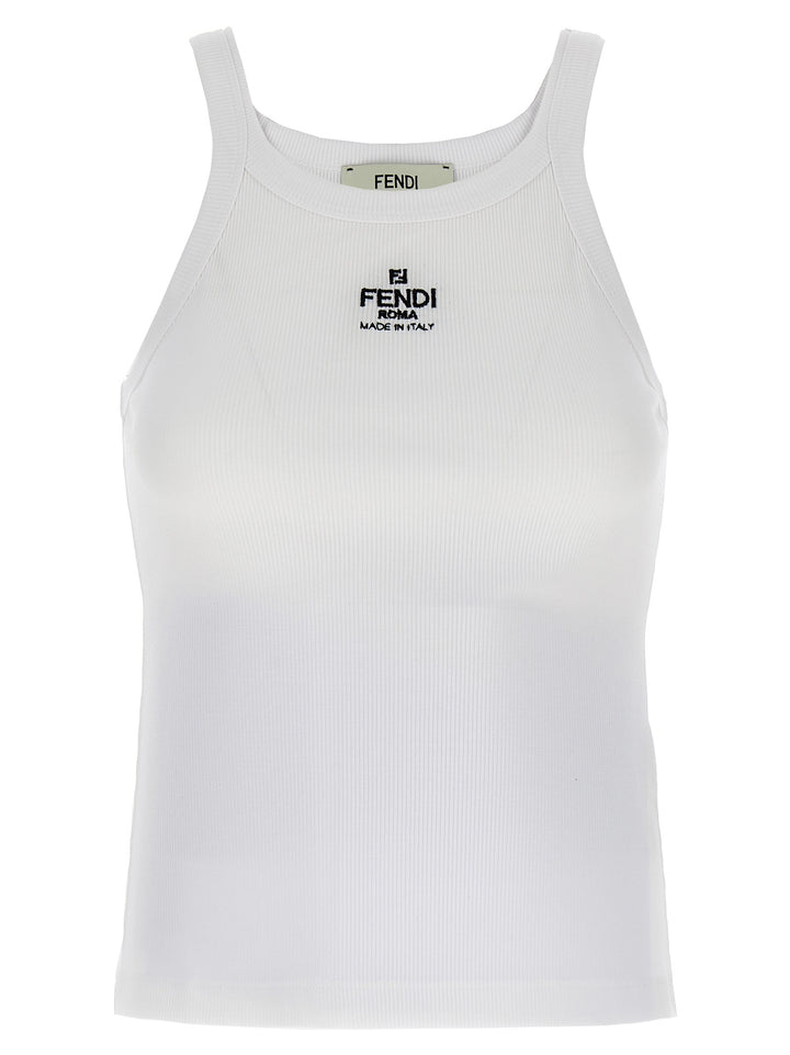 Fendi Top Logo Tops - White | a3bad6e2e5f854b4b873febe3755200aefcff39e