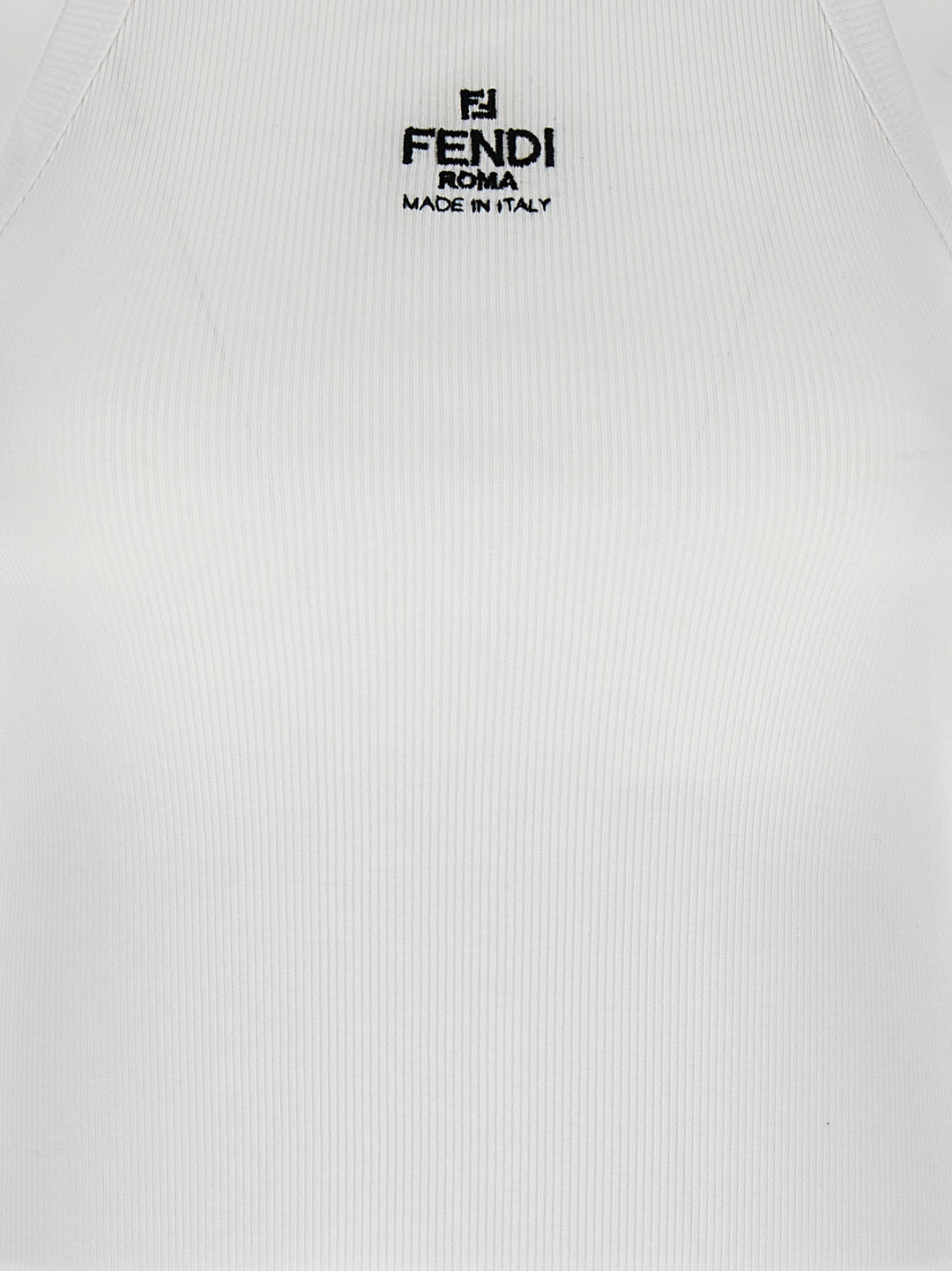 Fendi Top Logo Tops - White | 8979fae4af9dc7d321ced44cfb9fd74c0f9262e4
