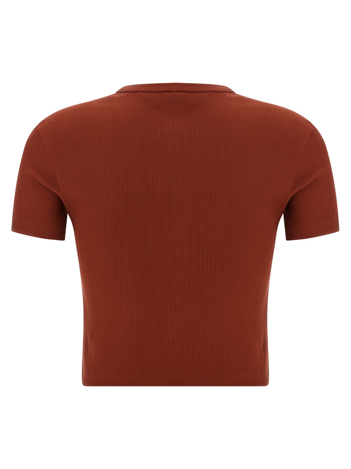 Fendi Logo Embroidery Top Tops - Brown | 453529553e78241427f777147d9b332d52ba1b5d