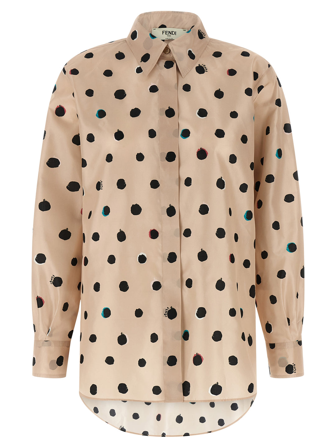 Fendi Falena Dots Shirt and Blouse - Pink | 6a2ba5f3f3769dd2a37e76976fcffe8141cf79b9