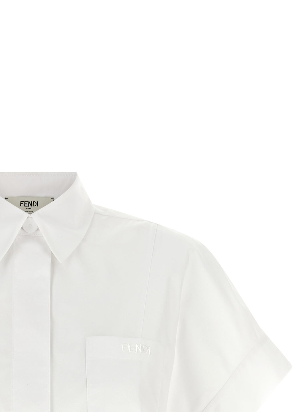 Fendi Maxi Button Shirt Shirt and Blouse - White | 2f5736894ebb7fd48648c9d1ba8774efa2474edd