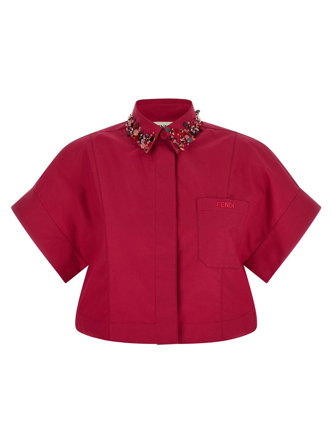 Fendi Shirt With Embroidery Shirt and Blouse - Multicolor | 1eeef3dd0f33542ec58ee98385100bcc2590eaa1