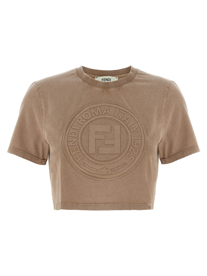 Fendi Fendi Roma T-shirt - Brown | 2f27d5f2945ccfbd9258be8de672f9e84e93e1f6