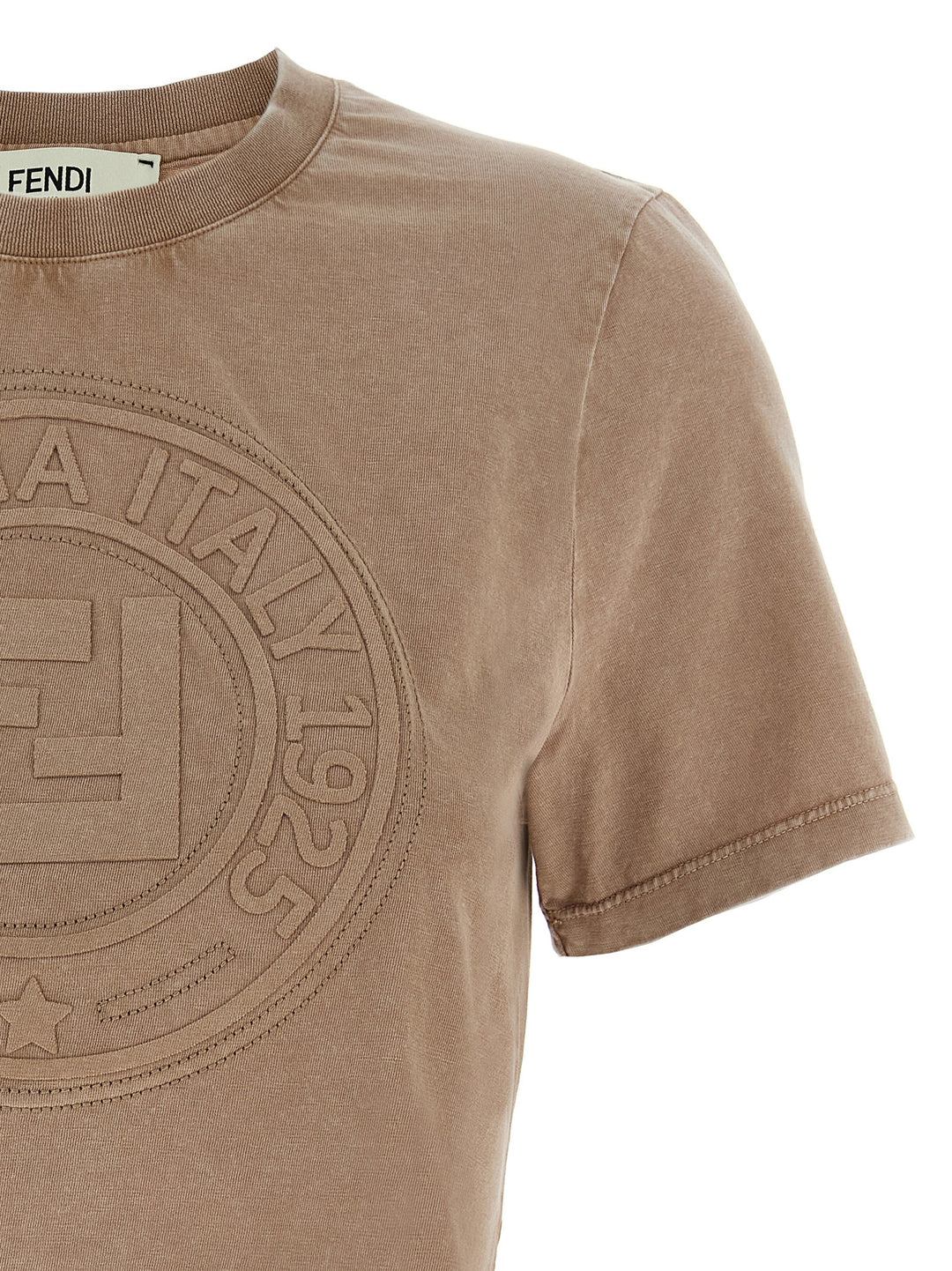 Fendi Fendi Roma T-shirt - Brown | 00794219c051e7a9ee2aabd9b4571b1b3a856b81