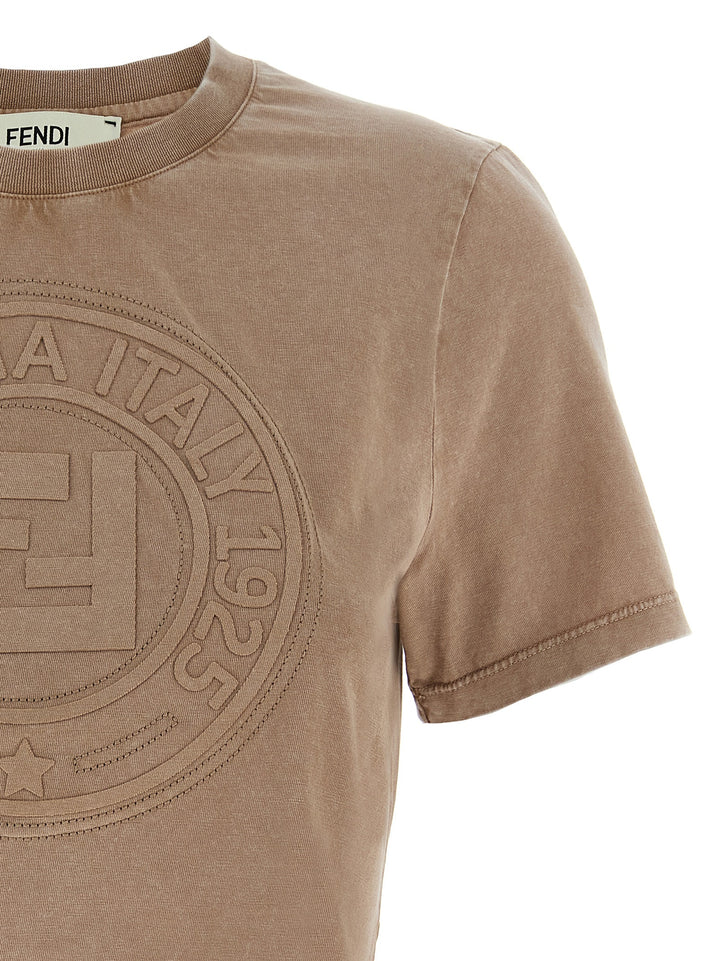Fendi Fendi Roma T-shirt - Brown | 00794219c051e7a9ee2aabd9b4571b1b3a856b81