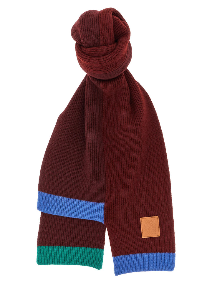 Loewe Wool Asymmetrical Scarf Scarves and Foulards - Multicolor | 0d0c046386ea89117ba4ff2840c671579da6f97c