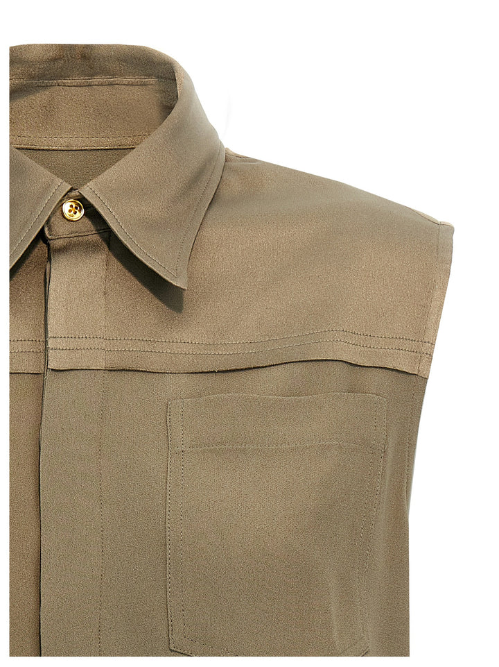 Ami Paris Viscose Shirt Shirt and Blouse - Gray | 8814bb679d031aeb3dfd472b8942c4a38477418d