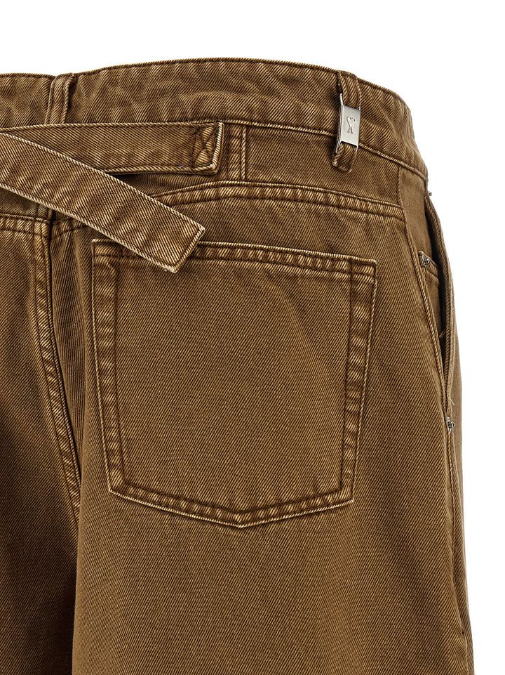 Ami Paris Denim Bermuda Shorts Bermuda and Short - Brown | 276735d6ac99b824bd2fe72bdf53d333ab44fe43