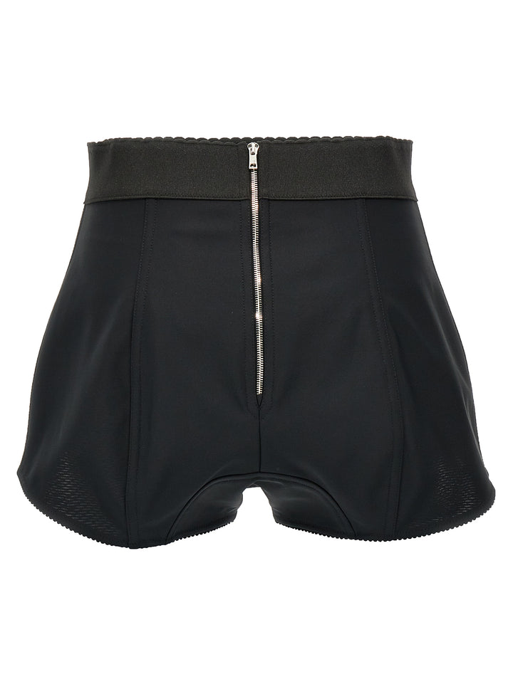 Dolce & Gabbana Satin Culottes Bermuda and Short - Black | 12b28ea61868db1647396ffce03a8f73b746331e