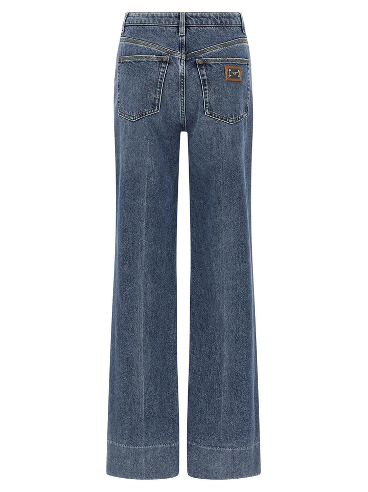 Dolce & Gabbana Logo Tag Jeans - Blue | b2cee56a0e8dee7a9091904d9f869fd331415ae1