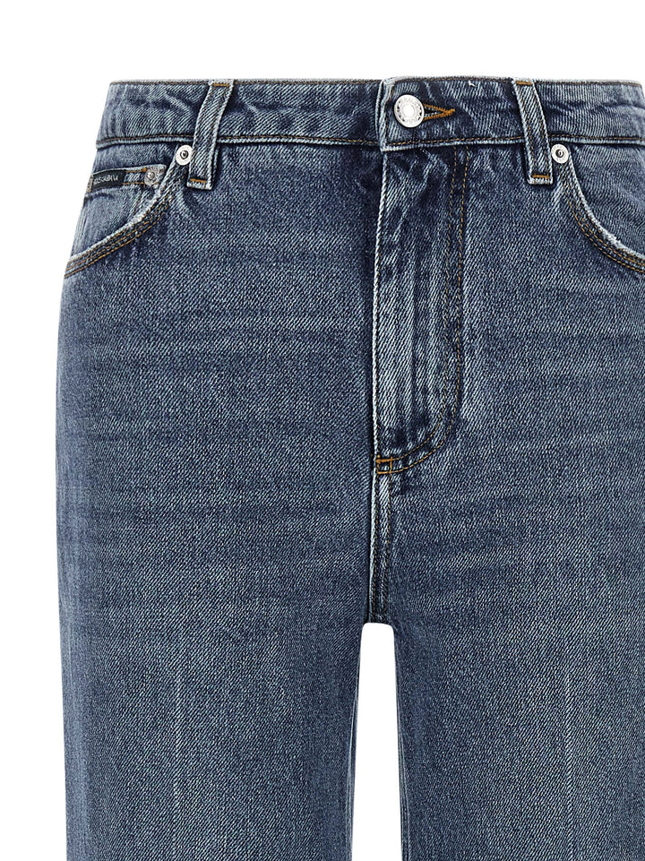 Dolce & Gabbana Logo Tag Jeans - Blue | 4fb1ffe024b7090eca7c5ee3da2503009ed5cb8f