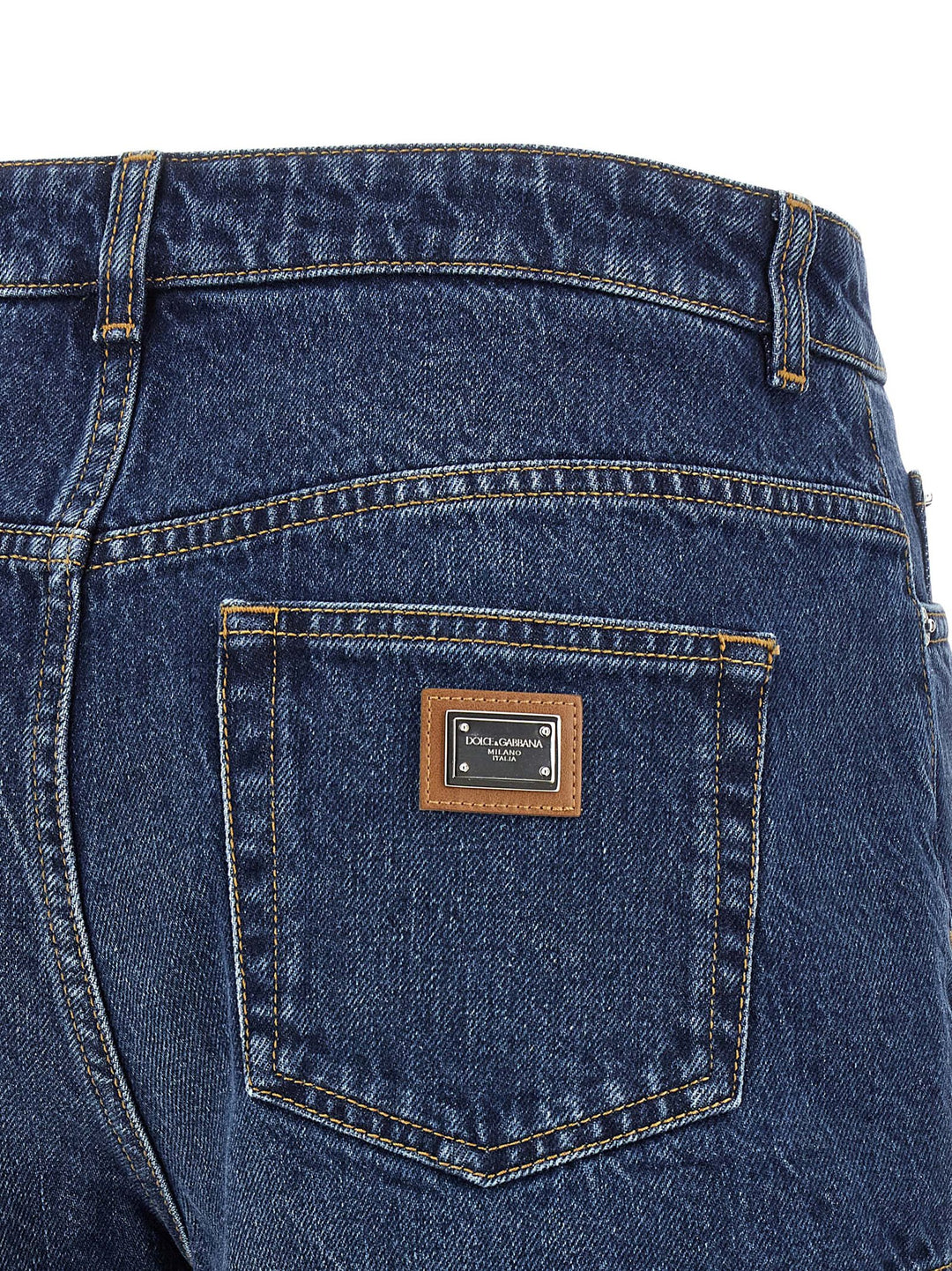 Dolce & Gabbana Logo Plate Shorts Bermuda and Short - Blue | dc93058b5d64e516e2db02e9834c7c1074cc8c20