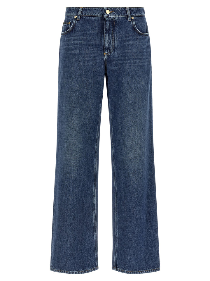 Dolce & Gabbana Wide Leg Jeans - Blue | b9f1ff45ca6c939f597ceb6314e11ddf8c998837