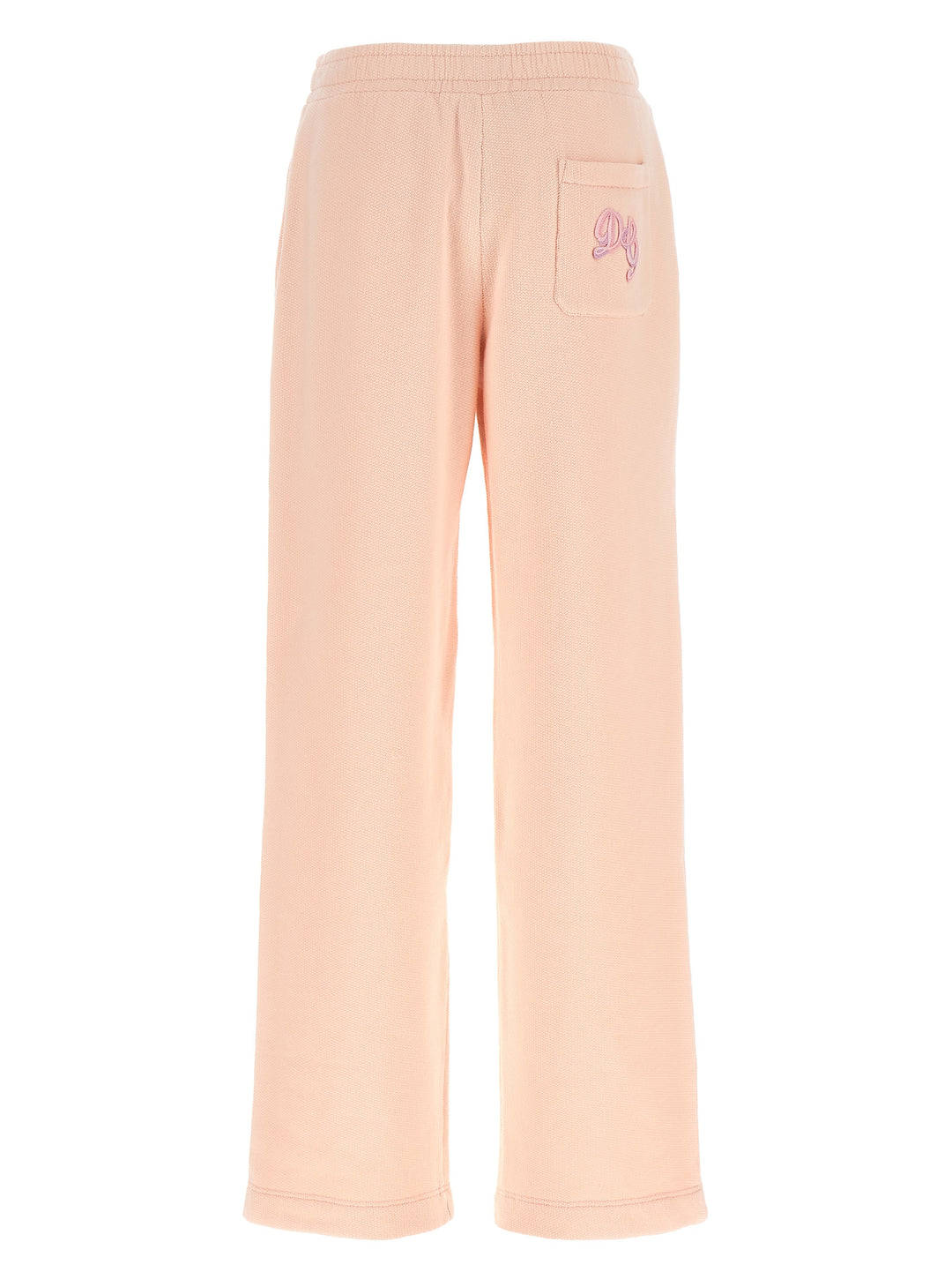 Dolce & Gabbana Logo Embroidery Joggers Pants - Pink | 27cd09631206b4dd2afb3ce83827cc391ada9852