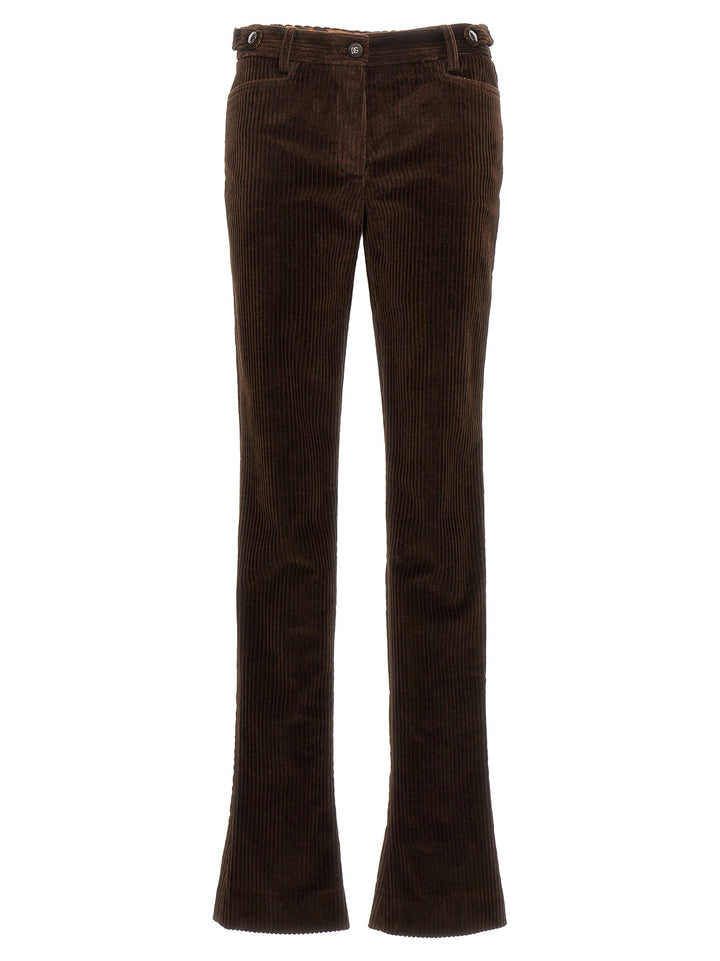 Dolce & Gabbana Corduroy Pants - Brown | f1b975838979ae6ff4aba9a1aaa5936dc960db06