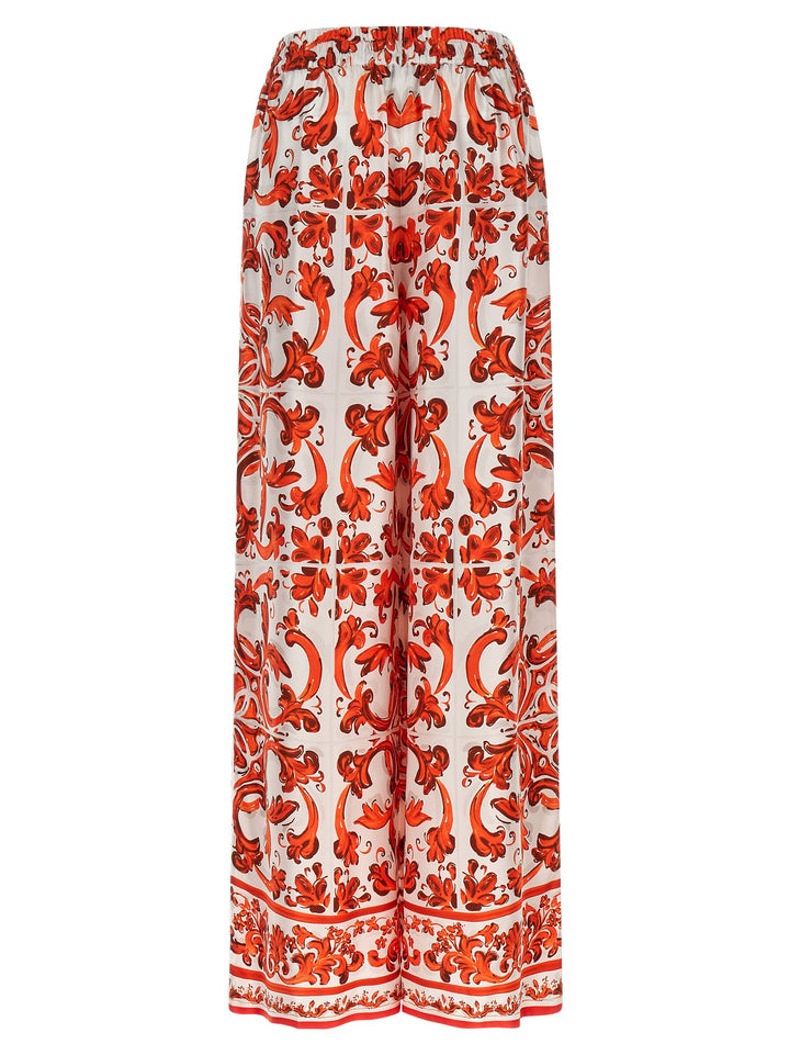 Dolce & Gabbana Maiolica Pants - Orange | e10db9726511acd6d70171bb11ce5e151da92b07