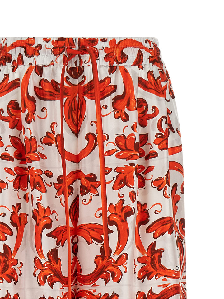 Dolce & Gabbana Maiolica Pants - Orange | 884efd1c580ea7bbce69c7d8ddcaca92e7e2eded