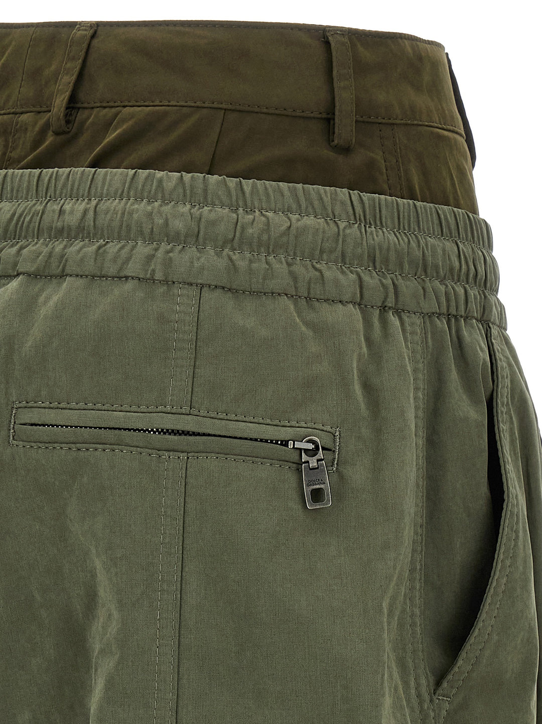 Dolce & Gabbana Double Layer Cargo Pants - Green | 590d781c8ed86e2c7fb4080a9b60fda1c431729c