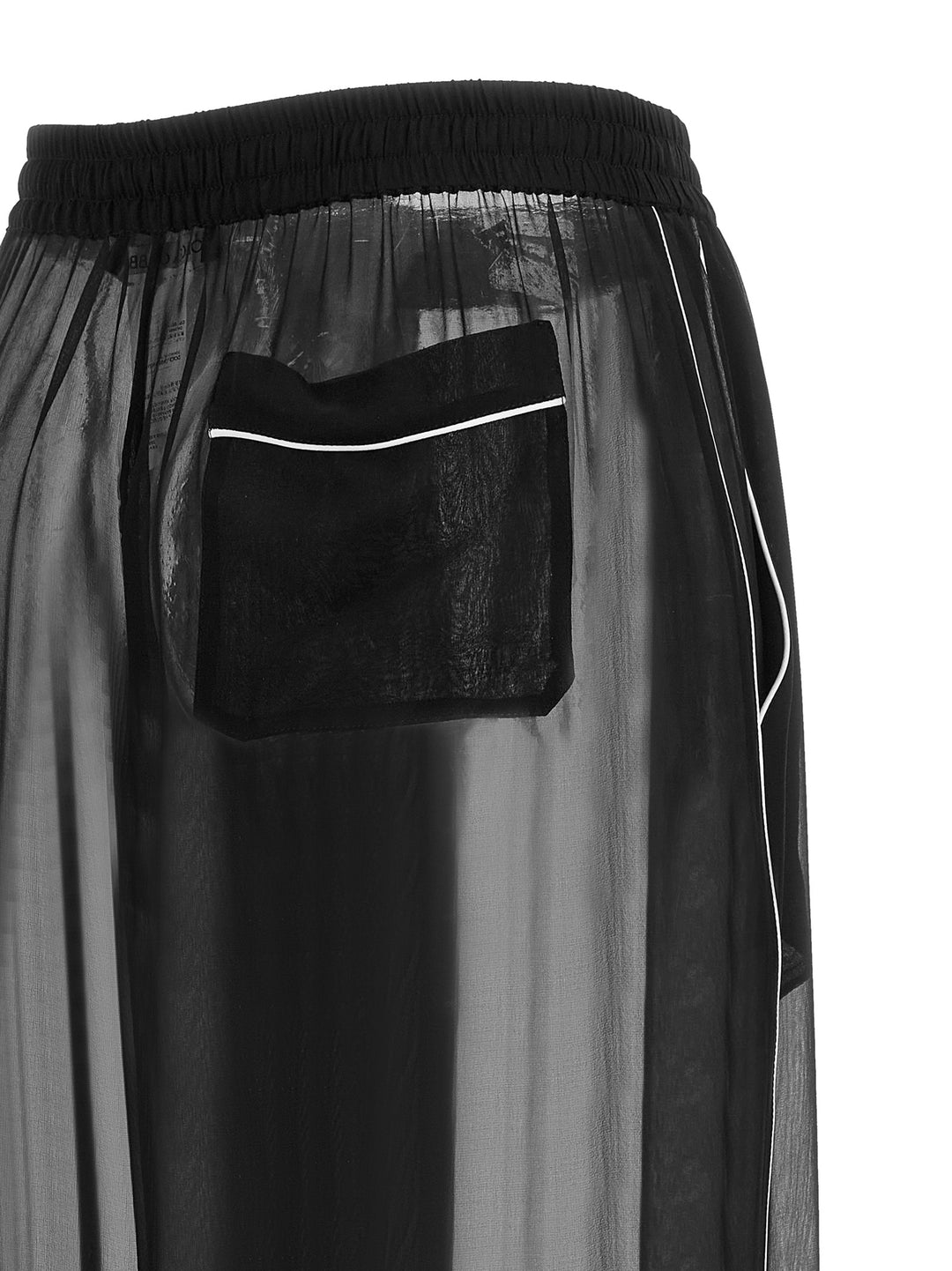 Dolce & Gabbana Chiffon Pants - Black | a3d82006aee1c59c23b1f8ce5dfa69e8968a3f41