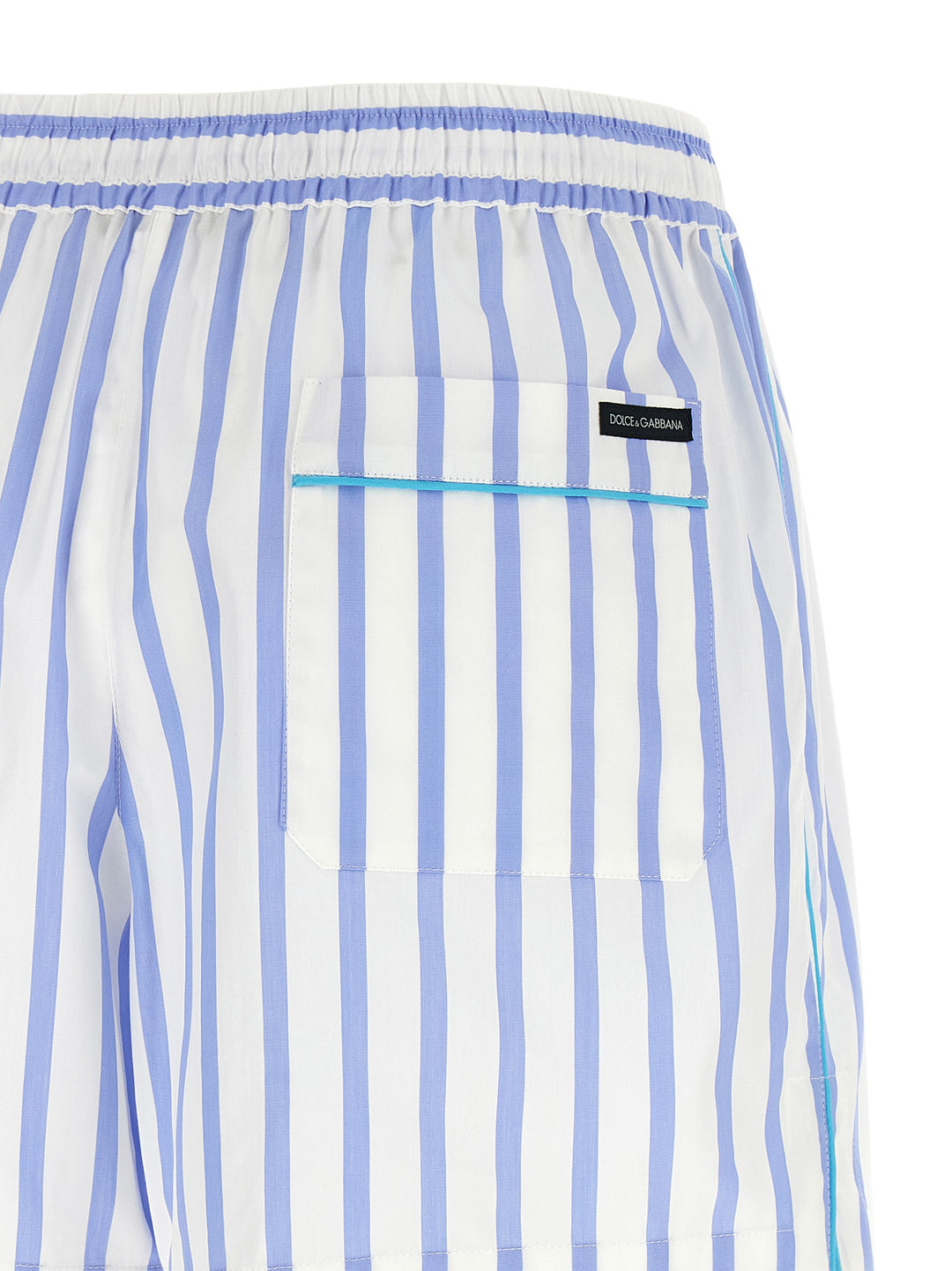 Dolce & Gabbana Striped Bermuda Shorts Bermuda and Short - Light Blue | d60ae2d326c49a5042b19cd5624c81762ab6f9f2