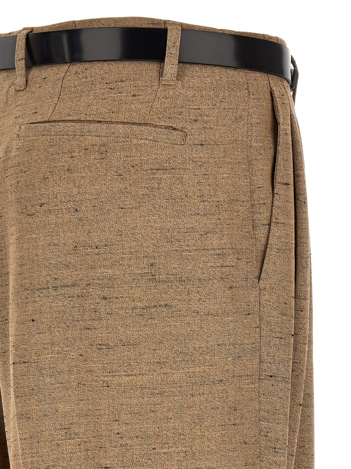 Dolce & Gabbana Tweed Effect Trousers Pants - Beige | 8de6cdbf7a268b70aa135062cb30249261a9d278