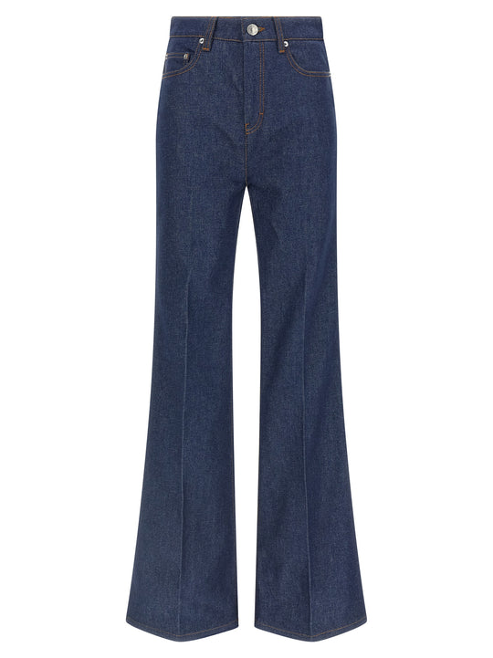 Flared Leg Jeans Blue