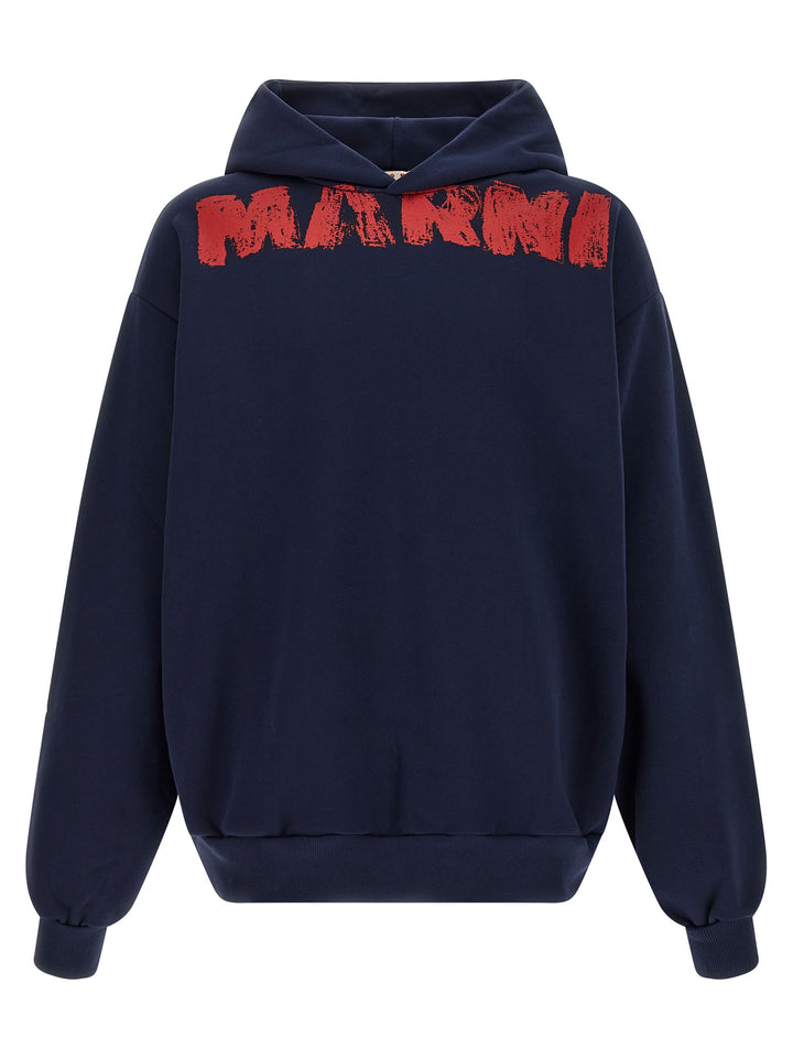 Marni Marni Monolith Sweatshirt - Blue | 4f38bb060b2637d60c56a77bd517ceb3532197d9