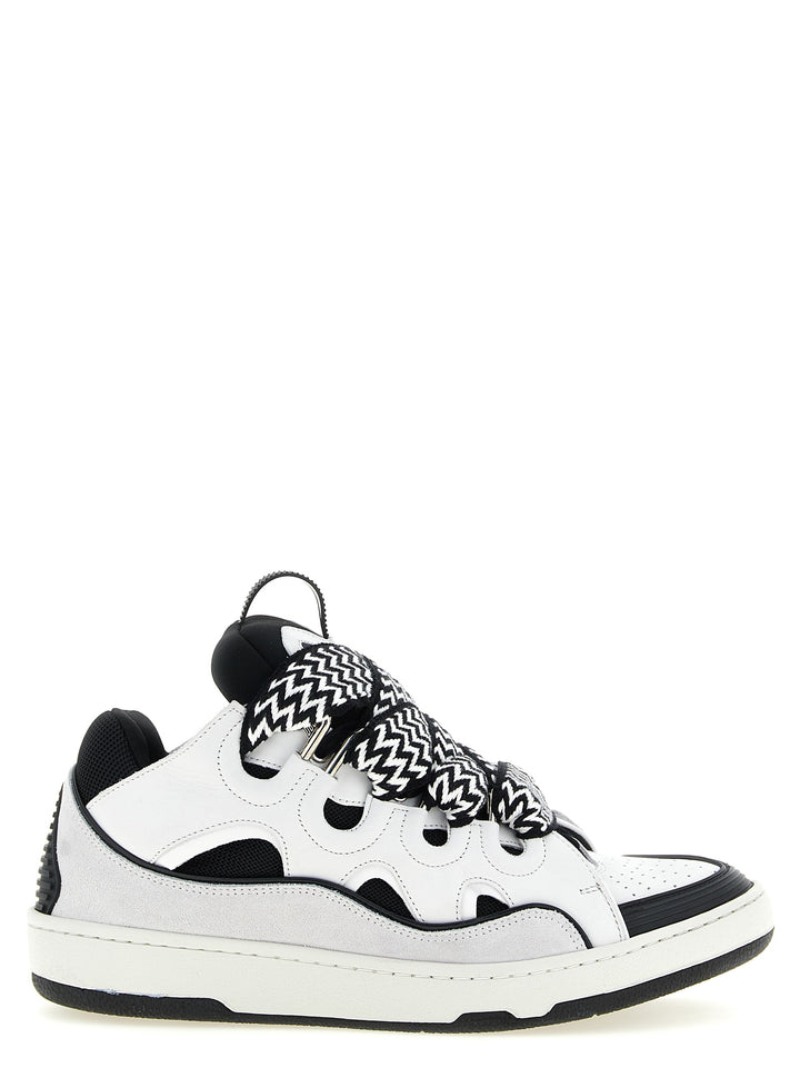 Lanvin Curb Sneakers - White/Black | 5e3c0d817fc72ed954ff2735ca3232f96bfeed66