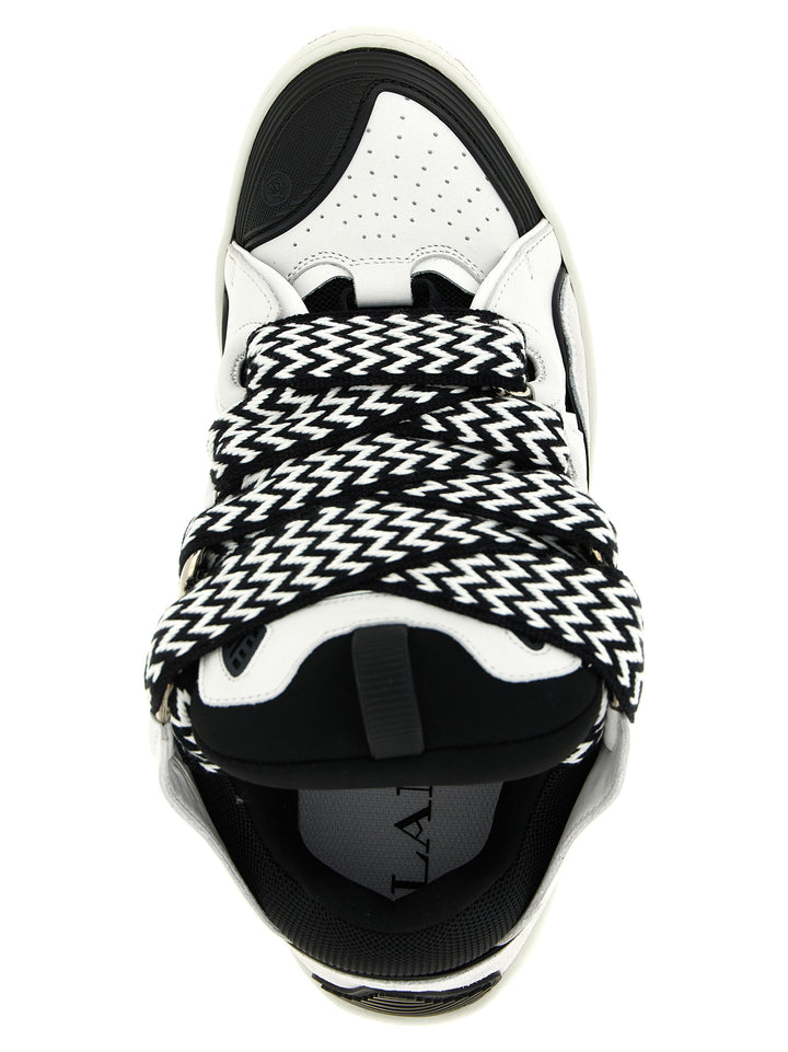 Lanvin Curb Sneakers - White/Black | f9fcdfb288d8ff42aacdd4f061ccb7ffbf418a02