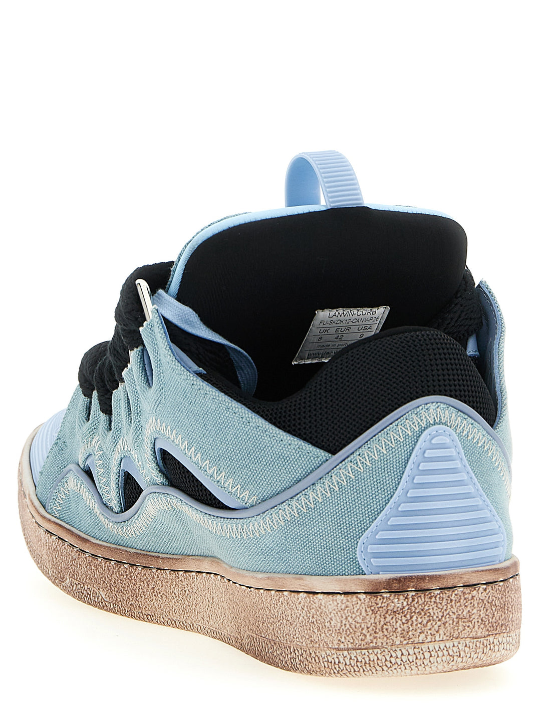 Lanvin Curb Sneakers - Light Blue | d7dae3123cd785aed515131ba4e9a42a8e05a1e9