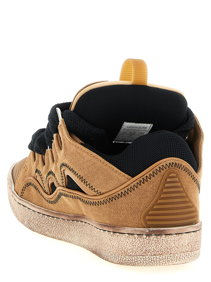 Lanvin Curb Sneakers - Brown | c9c42f8793e94de0f2562275ad40f75ffd61bc28