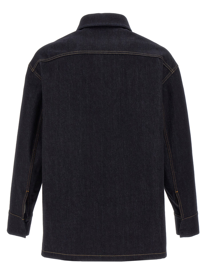 Fendi Saddlery Jacket Puffer Jackets - Blue | db3b901b0c7964a87343e58cd7b7c82e81f9b2f6