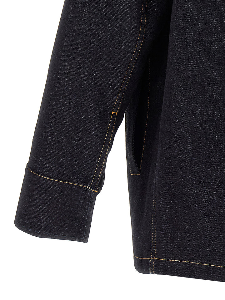 Fendi Saddlery Jacket Puffer Jackets - Blue | 0c47097c3f86ce45231ac922a602a89cf98273ad