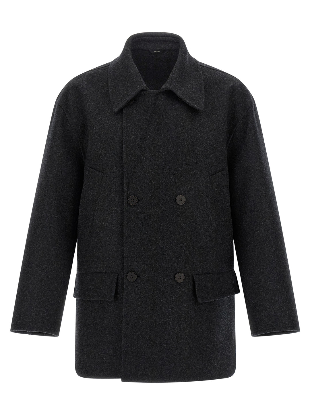 Fendi Felt Wool Coat Coats and Trench Coats - Gray | 6bcc535fb77ce2f5cc6448c8d98865c4854aad20