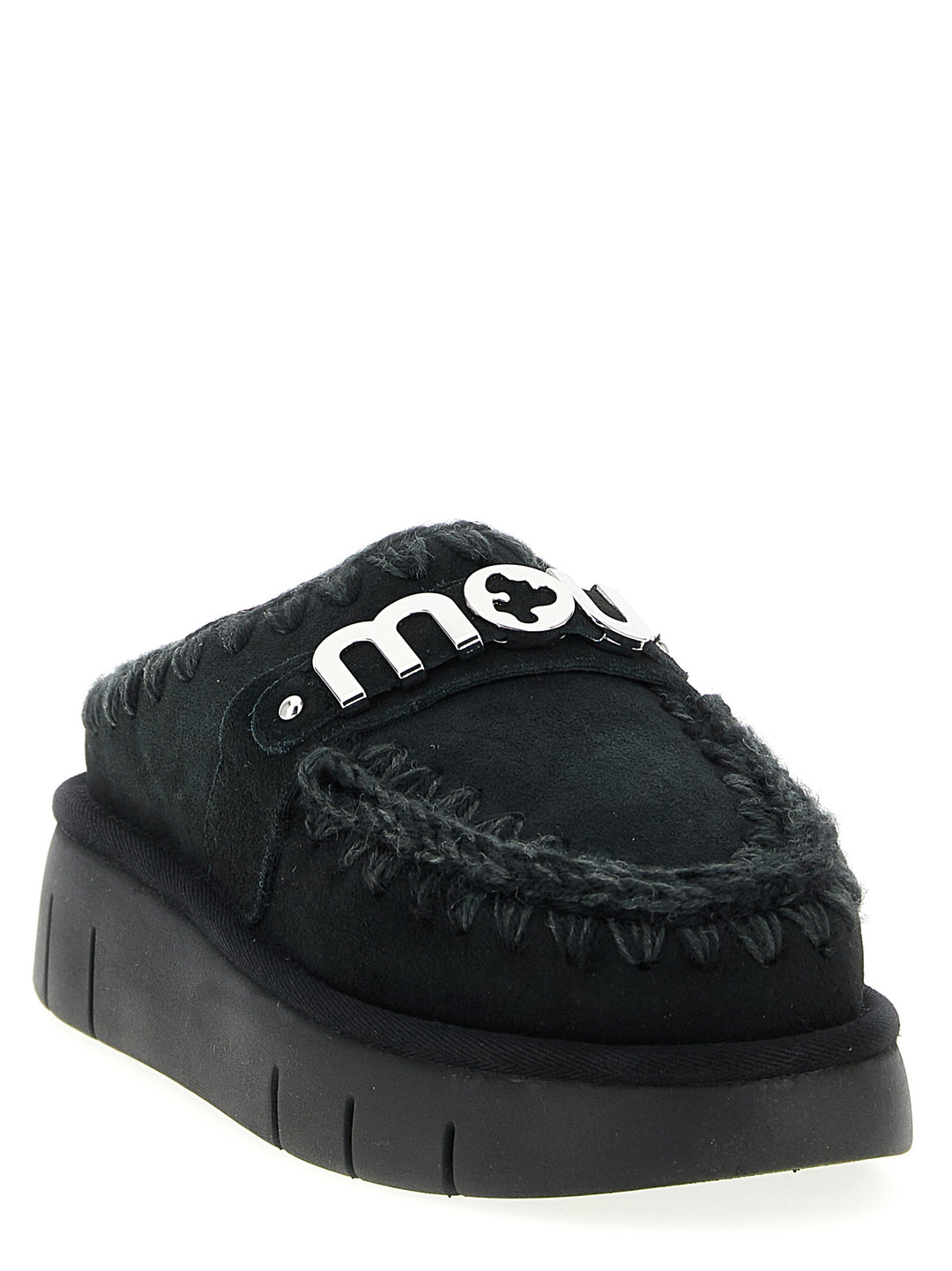 Mou Bounce Clog Flat shoes - Black | 4a0a7bac6d95f87692c9f320d5b81d284d34ad7a