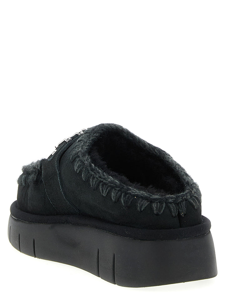 Mou Bounce Clog Flat shoes - Black | 69b5b35eaa2d1bb6619a63fd31b0f1e1b778da72