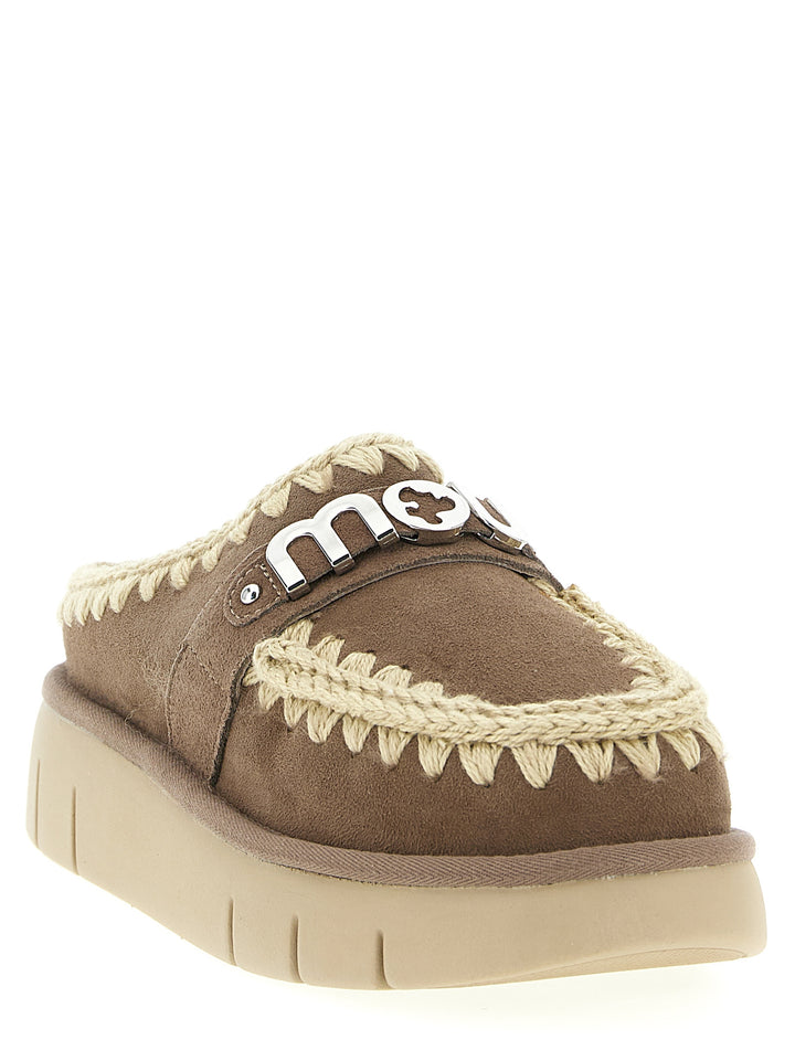 Mou Bounce Clog Flat shoes - Brown | 332503be3b541a0d7928b4943728de06af960ab6