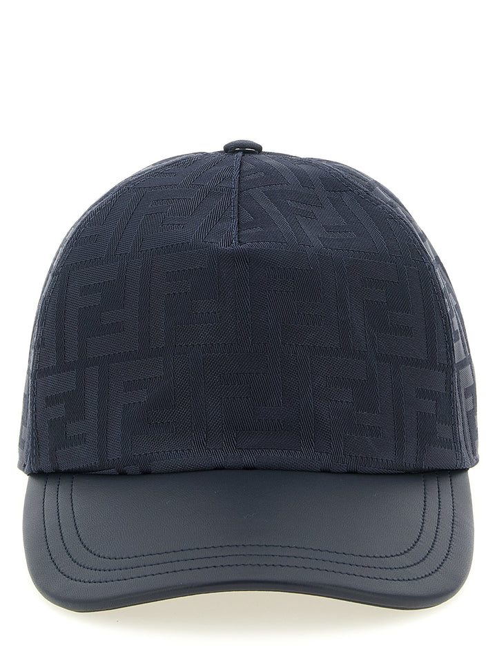 Fendi Ff Jacquard Cap Hats - Blue | 1c1ae0e1dfb3f2f255fd9718d341bc3cb8550ef2