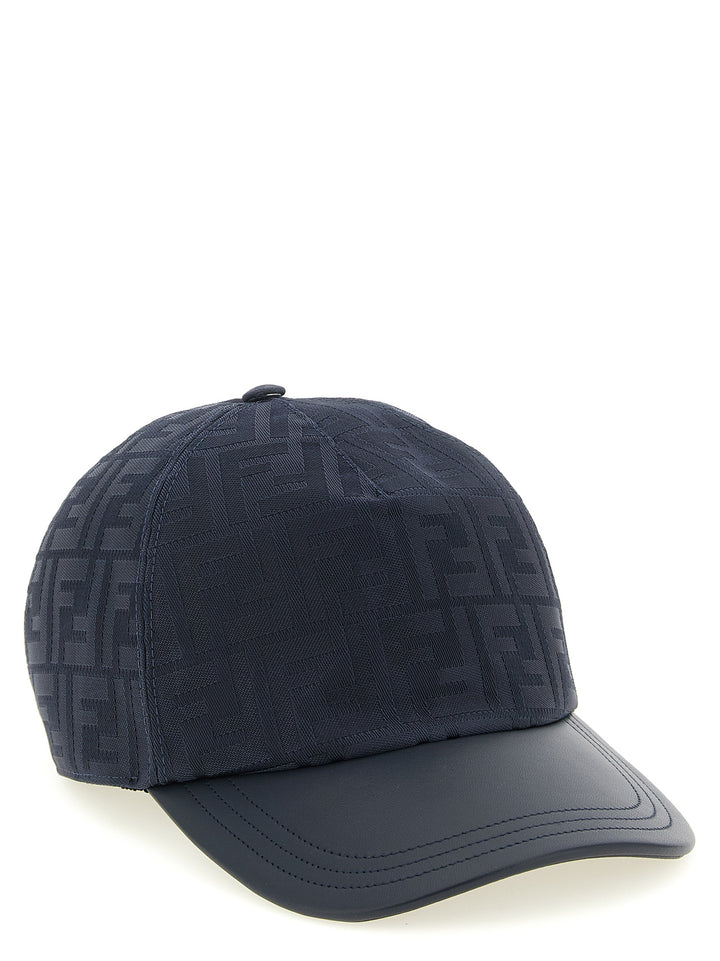 Fendi Ff Jacquard Cap Hats - Blue | cf5b3bcd3ae2fc57ee8edc046d028483704dd71e