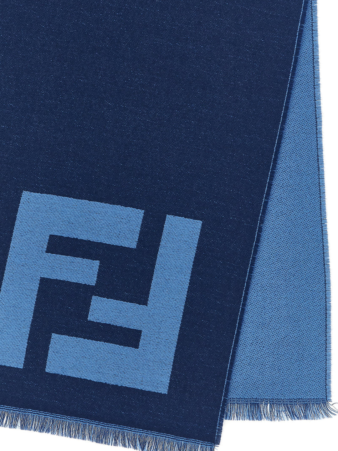 Fendi Ff Macro Scarf Scarves and Foulards - Blue | 184d1b1dd4864c7da78b71c9b5b29d15f69cf5bd