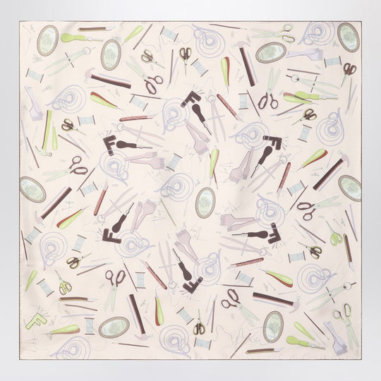 Mauve Rose Silk Foulard