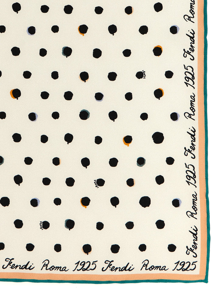 Fendi Fendi Scarves and Foulards - White/Black | f82817050fb503d4fef551b54f48892de6b118cc
